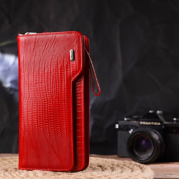 Жіноче портмоне клатч з натуральної шкіри CANPELLINI 21534 Червоне 21534 фото