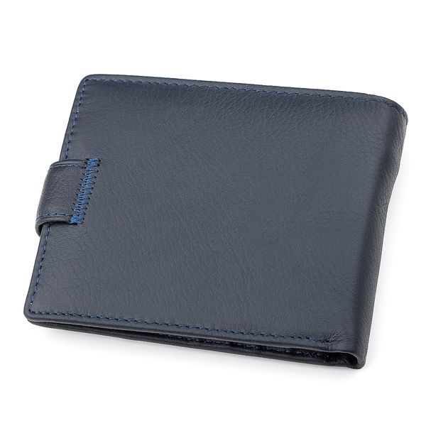 Чоловічий гаманець ST Leather 18329 (ST137) шкіряний Синій 18329 фото