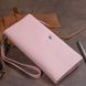 Гаманець-клатч зі шкіри з кишенею для мобільного ST Leather 19313 Рожевий 19313 фото 9