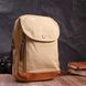 Удобный рюкзак для мужчин из плотного текстиля Vintage 22185 Песочный 56821 фото 7