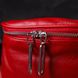 Женская полукруглая сумка через плечо из натуральной кожи 22081 Vintage Красная 22081 фото 8