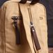 Удобный рюкзак для мужчин из плотного текстиля Vintage 22185 Песочный 56821 фото 9