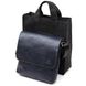 Практична шкіряна чоловіча сумка-месенджер GRANDE PELLE 11433 Темно-синій 49876 фото 7