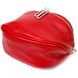 Жіноча напівкругла сумка через плече з натуральної шкіри 22081 Vintage Червона 22081 фото 3