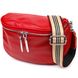 Женская полукруглая сумка через плечо из натуральной кожи 22081 Vintage Красная 22081 фото 1