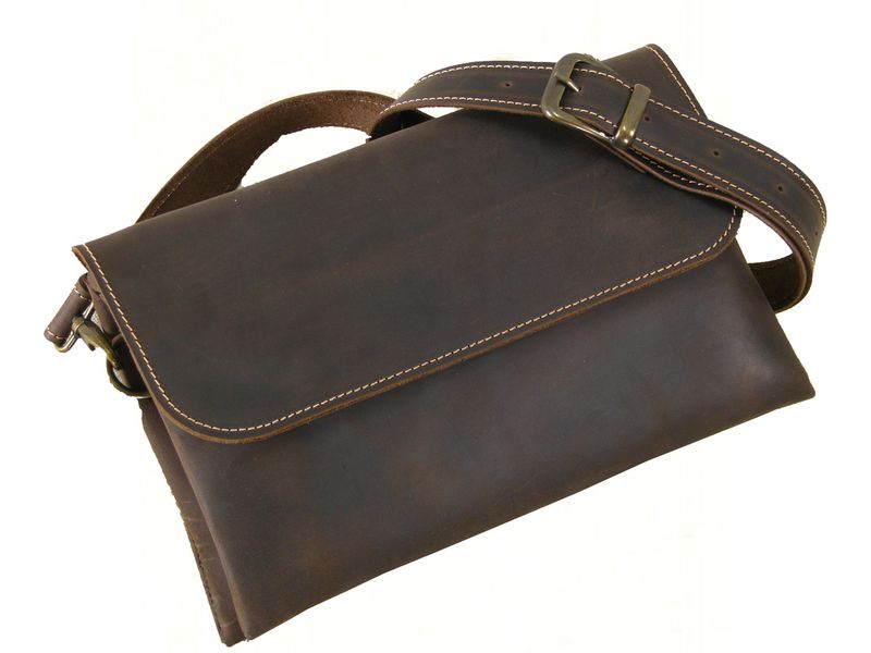 Жіноча шкіряна сумка клатч на 2 відділення SGE WV2 001 brown коричнева WV2 001 brown фото