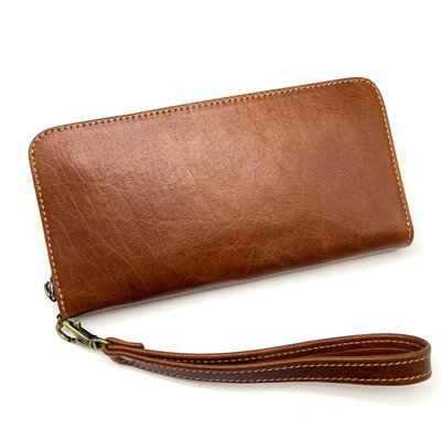Світло-коричневий шкіряний гаманець-клатч Newery N10003GCR N10003GCR фото