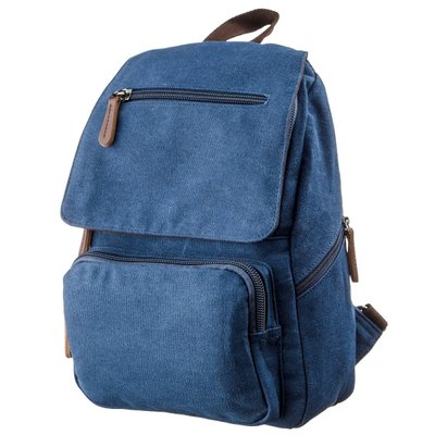 Компактный женский текстильный рюкзак Vintage 20197 Синий 46177 фото