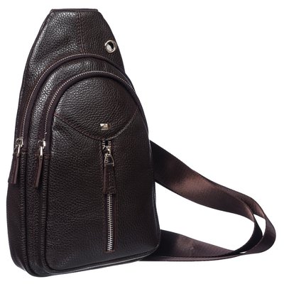 Кожаный мужской рюкзак слинг Desisan 1464-9 1464-9 фото