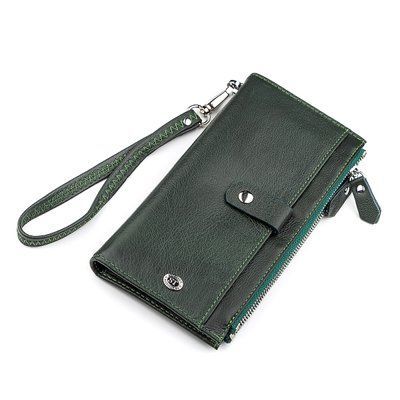 Гаманець жіночий ST Leather 18380 (ST420) шкіряний Зелений 18380 фото