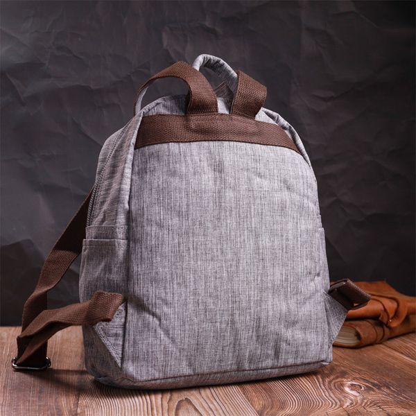 Чудовий рюкзак чоловічий з текстилю Vintage 22240 Сірий 56866 фото