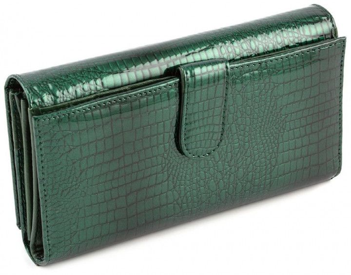 Зелений шкіряний гаманець в лаковому покриття Marco Coverna 403-2480-7 403-2480-7 фото