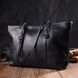 Вместительная женская сумка из натуральной кожи 22082 Vintage Черная 22082 фото 7