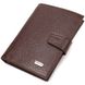 Зручний вертикальний чоловічий гаманець середнього розміру з натуральної шкіри CANPELLINI 21737 Коричневий 21737 фото 1
