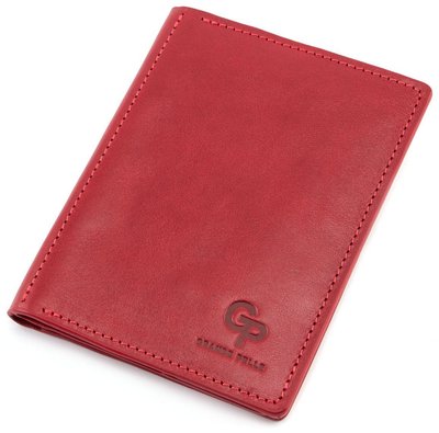 Червона шкіряна обкладинка для паспорта Grande Pelle 212660 212660 фото