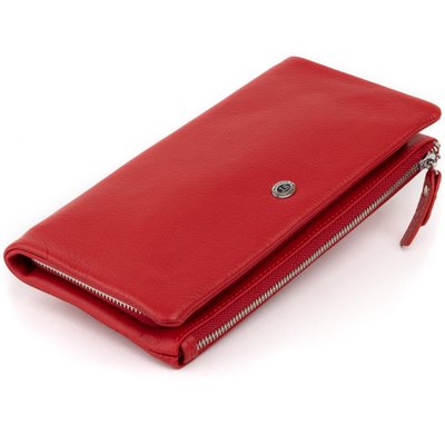Кошелек-клатч из кожи с карманом для мобильного ST Leather 19315 Красный 19315 фото