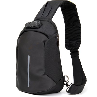 Эргономичный рюкзак через плечо с кодовым замком текстильный Vintage 20553 Черный 20553 фото