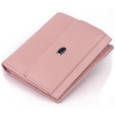 Маленький гаманець з автономною монетницьою жіночий ST Leather 19265 Рожевий 19265 фото