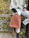 Шкіряний жіночий рюкзак SGE backpack 001 con рудий backpack 001 con фото 3