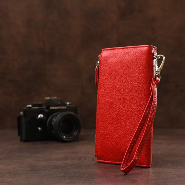 Кошелек женский ST Leather 18381 (ST420) многофункциональный Красный 18381 фото