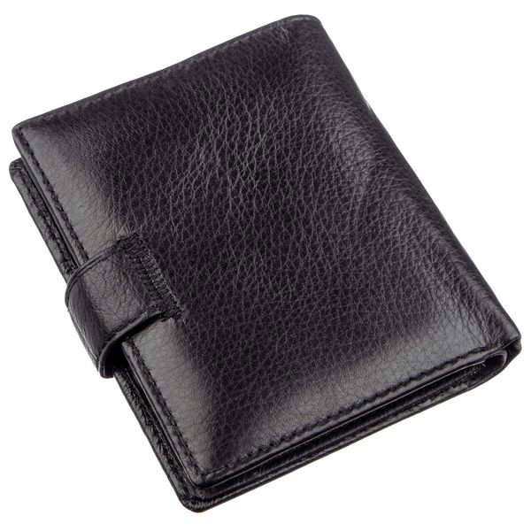 Невеликий шкіряний гаманець для чоловіків ST Leather 18832 Чорний 18832 фото