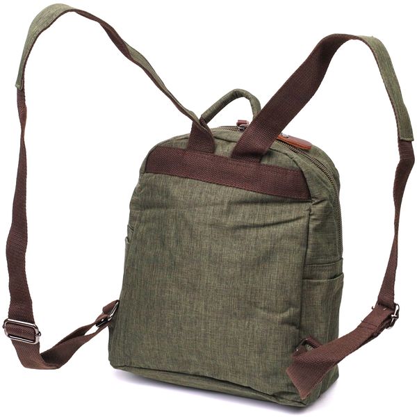 Практичный мужской рюкзак из текстиля Vintage 22242 Оливковый 56867 фото
