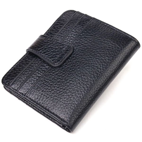 Стильний гаманець із натуральної зернистої шкіри CANPELLINI 21688 Чорний 21688 фото