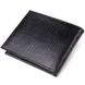Елегантний гаманець для чоловіків у два складення з натуральної фактурної шкіри CANPELLINI 21587 Чорний 21587 фото 2