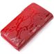 Яскраве жіноче портмоне з лакованої фактурної шкіри KARYA 21428 Червоний 21428 фото 2
