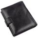 Невеликий шкіряний гаманець для чоловіків ST Leather 18832 Чорний 18832 фото 2