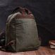 Практичный мужской рюкзак из текстиля Vintage 22242 Оливковый 56867 фото 7