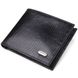 Елегантний гаманець для чоловіків у два складення з натуральної фактурної шкіри CANPELLINI 21587 Чорний 21587 фото 1