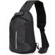 Ергономічний рюкзак через плече з кодовим замком текстильний Vintage 20553 Чорний 20553 фото 1