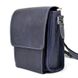 Мужская сумка на плечо из натуральной винтажной кожи Tarwa RK-3027-3md синяя RK-3027-3md фото 4