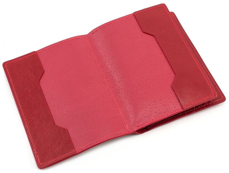 Красная кожаная обложка для паспорта Grande Pelle 212660 212660 фото