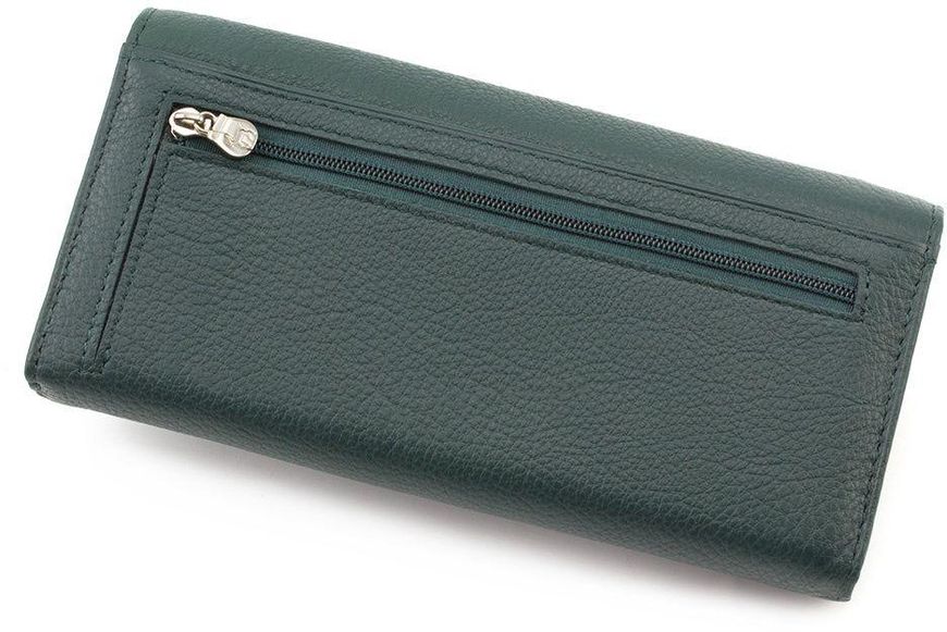 Зелёный кожаный кошелёк на магните Marco Coverna mc1413-7 mc1413-7 фото