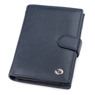 Чоловічий гаманець ST Leather 18332 (ST101) шкіряний Синій 18332 фото