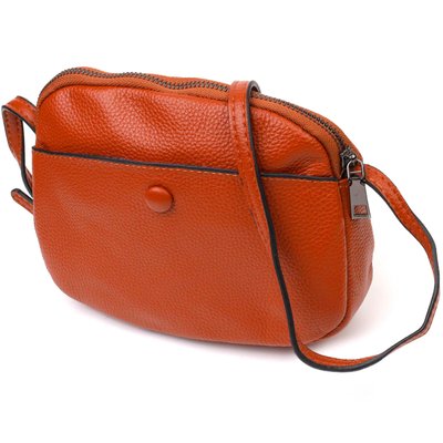 Відмінна жіноча сумка через плече з натуральної шкіри 22134 Vintage Коричнева 22134 фото