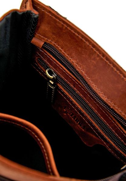 Мужская сумка на плечо из натуральной винтажной кожи Tarwa RB-3027-3md рыжая RB-3027-3md фото