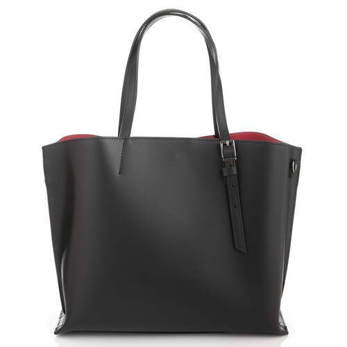 Чорна жіноча сумка з натуральної шкіри VIRGINIA CONTI (Італія) - VC02811 BLACK VC02811 BLACK фото