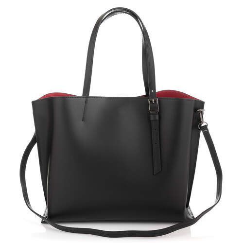 Чорна жіноча сумка з натуральної шкіри VIRGINIA CONTI (Італія) - VC02811 BLACK VC02811 BLACK фото