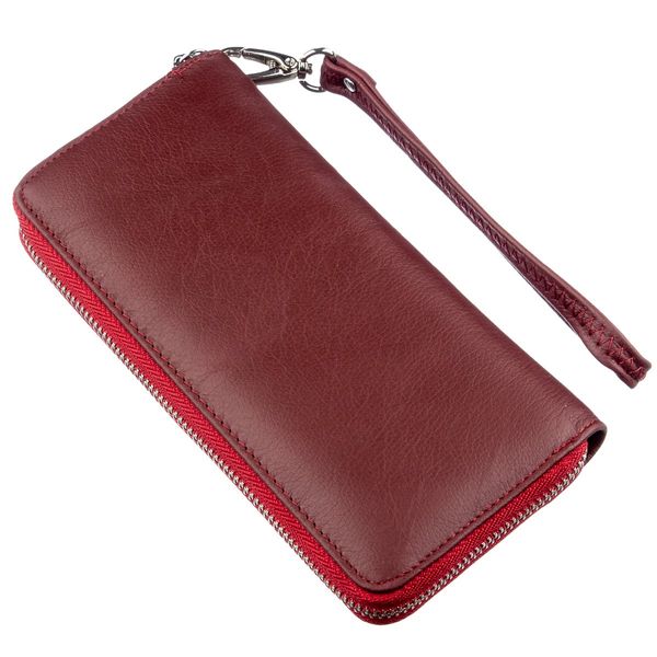 Універсальний клатч-гаманець для жінок ST Leather 18935 Темно-червоний 18935 фото
