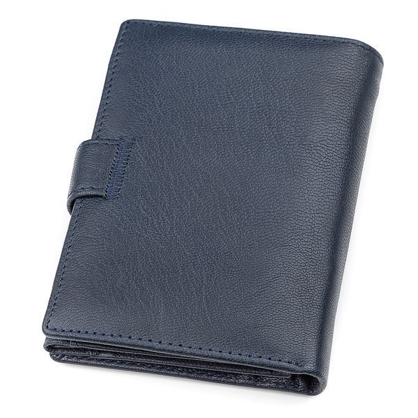 Чоловічий гаманець ST Leather 18332 (ST101) шкіряний Синій 18332 фото