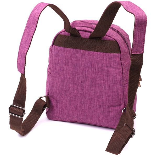 Барвистий жіночий рюкзак з текстилю Vintage 22243 Фіолетовий 56868 фото