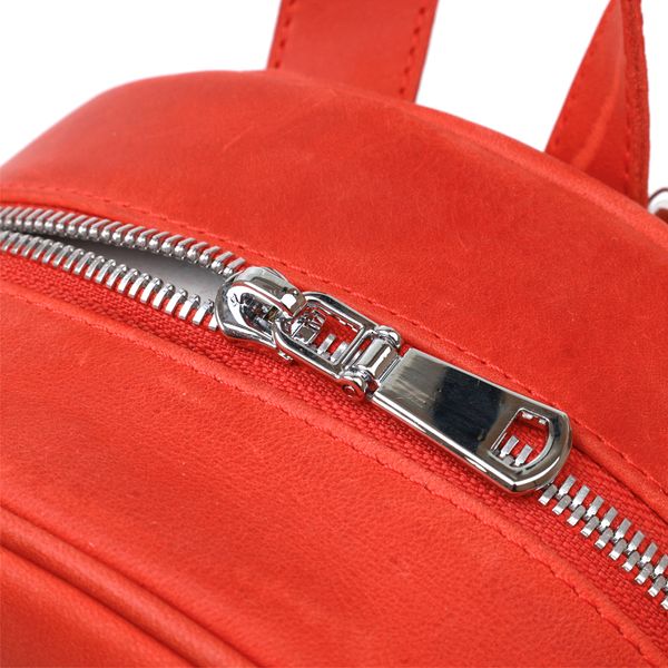 Шкіряний вінтажний жіночий рюкзак Shvigel 16327 Червоний 52659 фото