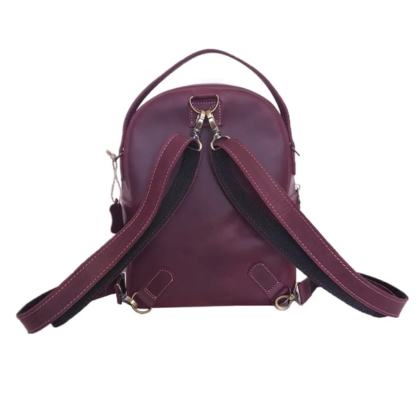 Шкіряний жіночий рюкзак SGE backpack 001 bordo бордовий backpack 001 bordo фото
