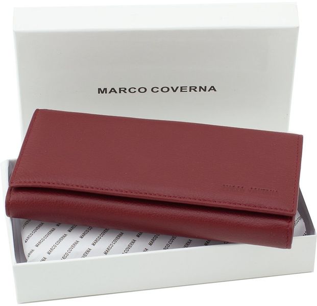 Бордовий шкіряний гаманець MARCO COVERNA mc1415-4 mc1415-4 фото