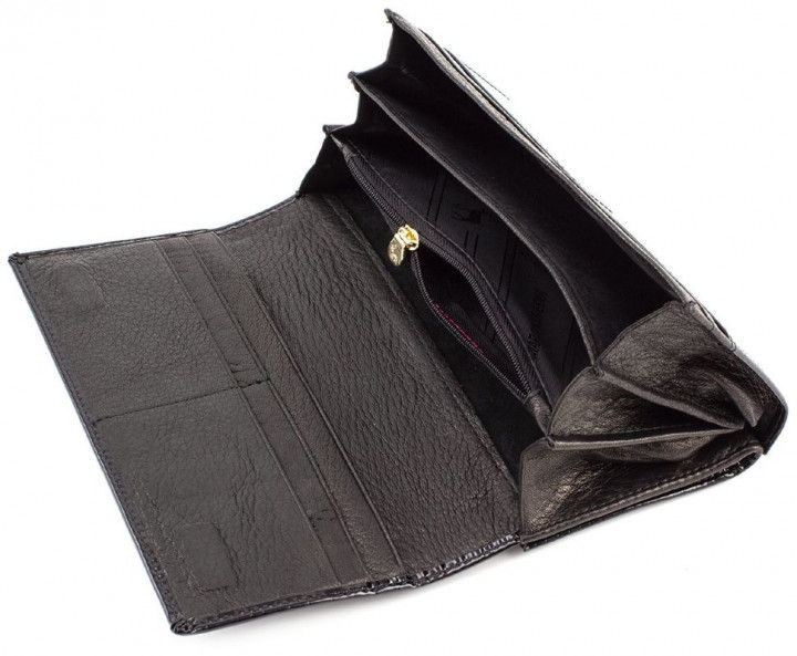 Чёрный кожаный кошелёк на магните Marco Coverna 403-2480-1 403-2480-1 фото