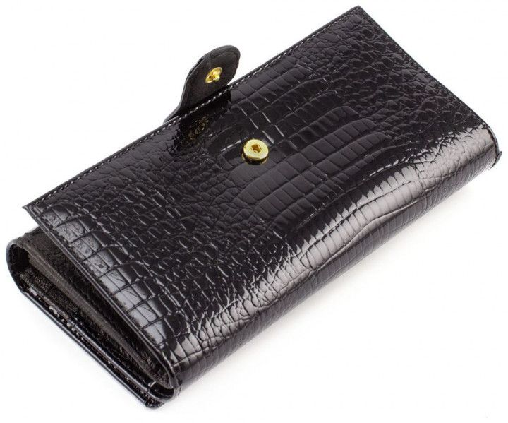Чёрный кожаный кошелёк на магните Marco Coverna 403-2480-1 403-2480-1 фото