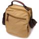 Чоловіча сумка листоноша на плече із щільного текстилю Vintage 22229 Пісочний 56855 фото 2